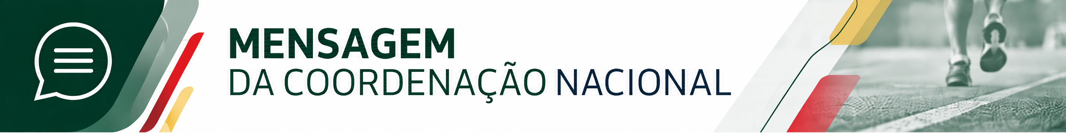 Mensagem da Coordenação nacional