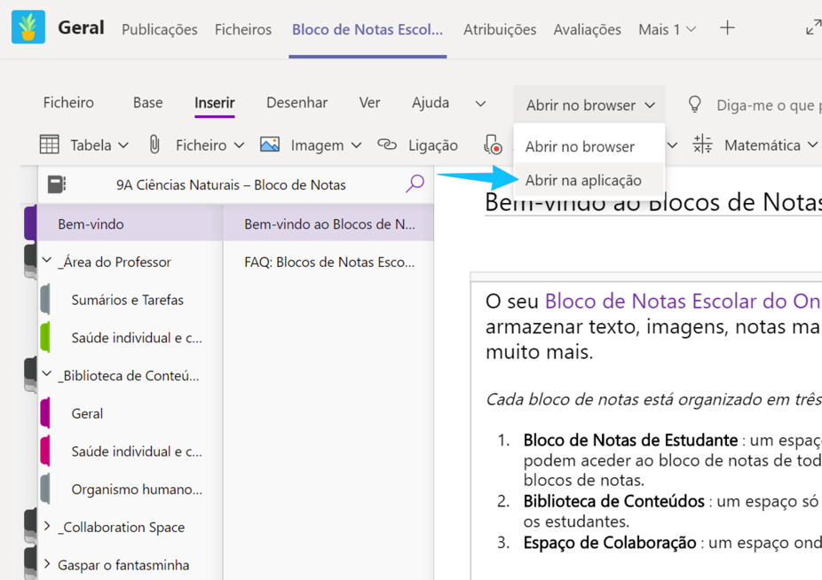 Criar um Bloco de Notas Escolar no OneNote - Suporte da Microsoft